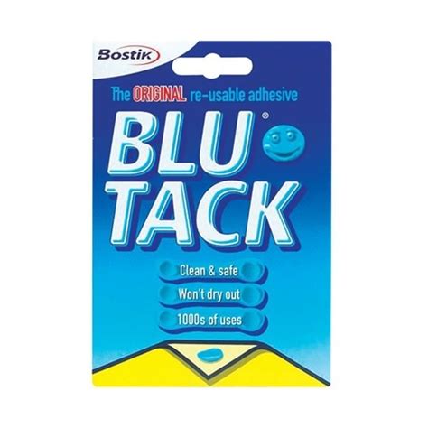 Bostik Blu Tack Herbruikbare Lijm Emballage Pratique Original 60g