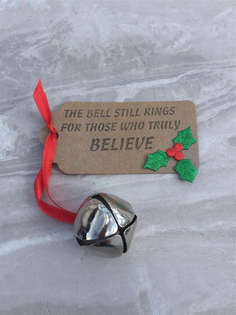 Christmas Believe Jingle Bell Perfect For Christmas Eve Boxes Or