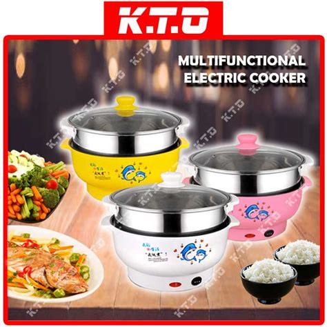 ELECTRIC MULTIFUNCTIONAL COOKER HOT POT GRILL FRYING STEAMER RICE COOKER STEAMBOAT Shopee Malaysia