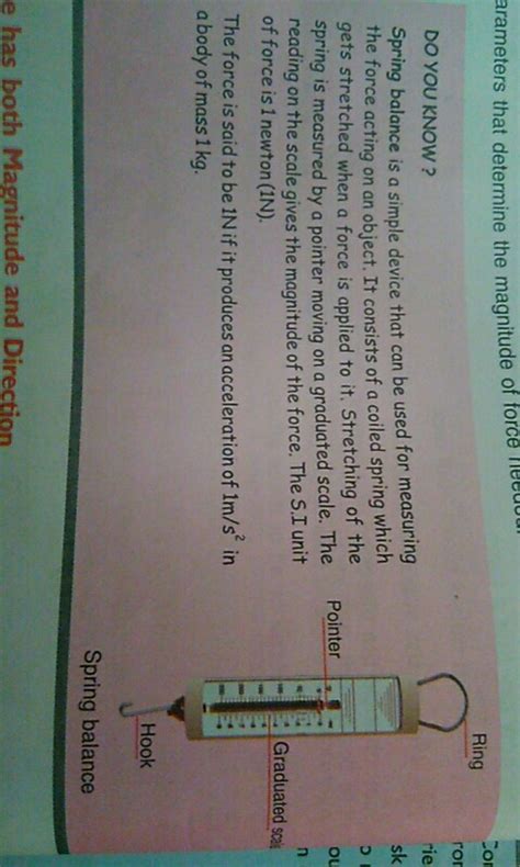 Explain Spring balance with diagram - Science - Friction - 11620473 ...