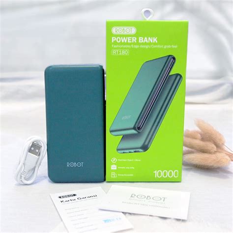 Jual Powerbank ROBOT RT180 POWERBANK 10 000 MAH Robot Dual Port Type