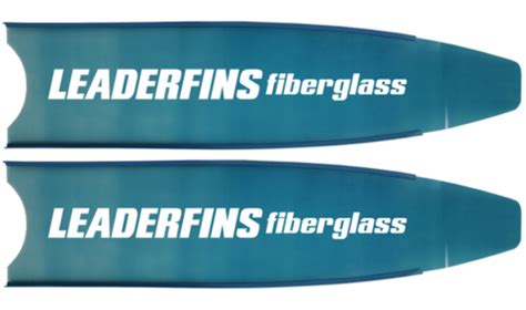 Лопасти Leaderfins Blue Ice (стеклотекстолит) синяя отбортовка, с ...