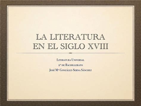 Pdf La Literatura En El Siglo Xviii Las Letras Y Las Cosas Pdf