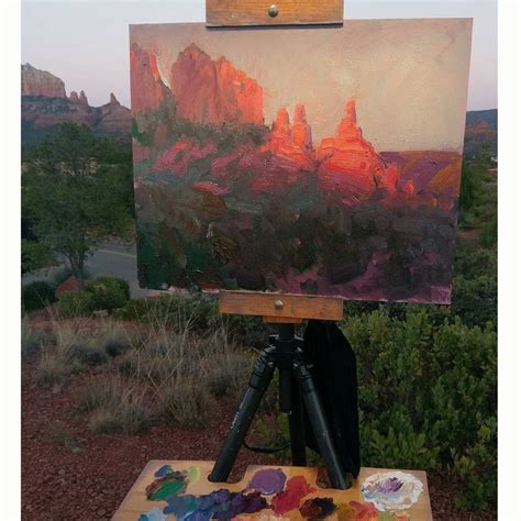 Painting The Evening Colors For The Sedona Plein Air Festival X