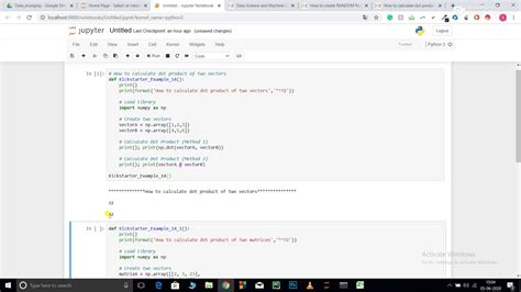 How To Calculate Dot Products For Vectors And Matrices In Python Youtube