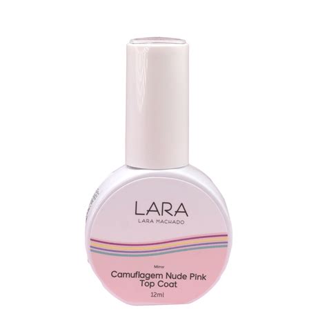Camuflagem Nude Pink Top Coat Lara Machado 12ml Shopee Brasil