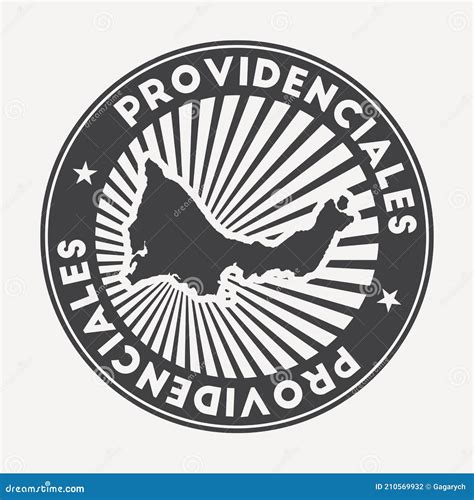 Providenciales round logo. stock vector. Illustration of patriotic