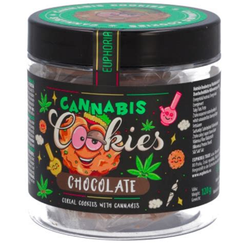 Ciastka Ciasteczka Konopne Cannabis Cookies Chocolate Czekoladowe 120 G