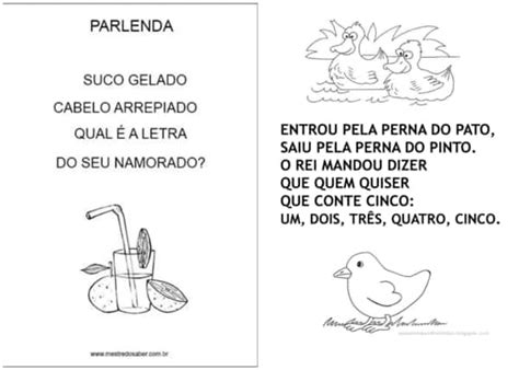 Parlendas Infantis Curtas - +30【PARLENDAS ILUSTRADAS】ᐅ Educação Infantil 2026