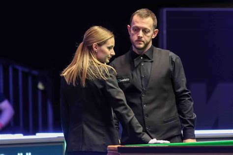 Snooker World Grand Prix Match Referee Proletina Velichkova during the