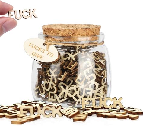 Jar Of Fucks Gag Funny Gifts For Valentine S Day Christmas Cutout Fuck Wooden Letters Ideas