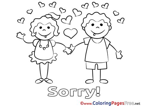 Sorry Coloring Pages Im Flowers Printable Sheets Print Template