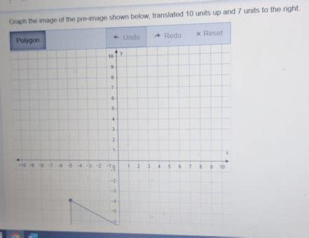 Graph The Image Of The Pre Image Shown Below Translated 10 Units Up