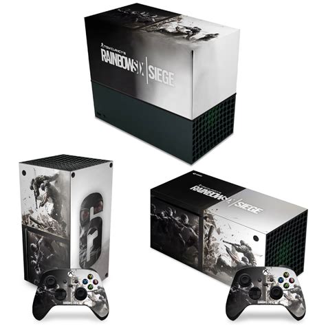 Kit Xbox Series X Capa Anti Poeira E Skin Tom Clancy S Rainbow Six