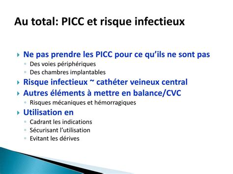 Ppt Picc Risque Infectieux Et Moyens De Contr Le Powerpoint