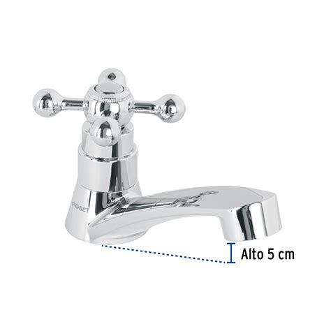 Llave Individual Para Lavabo Abs Maneral Cruceta Basic Llaves