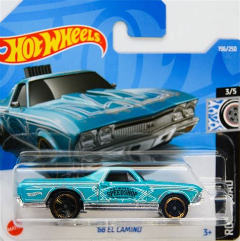 Hot Wheels El Camino Sky Blue Hw Rod Squad Speedshop Birthday Gift Miniature Collectable