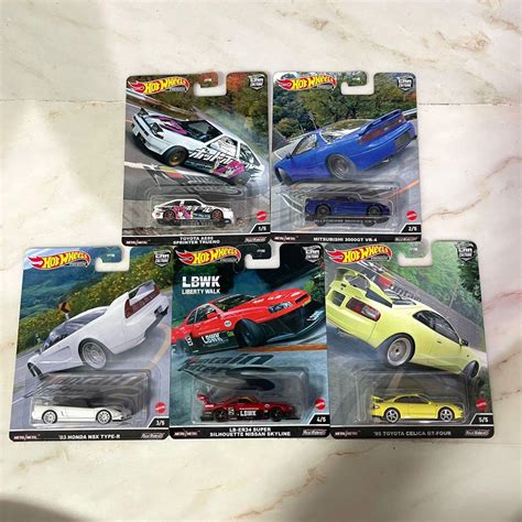 Hot Wheels Mountain Drifter Set Lbwk Nissan Skyline Super Silhouette Toyota Ae Sprinter