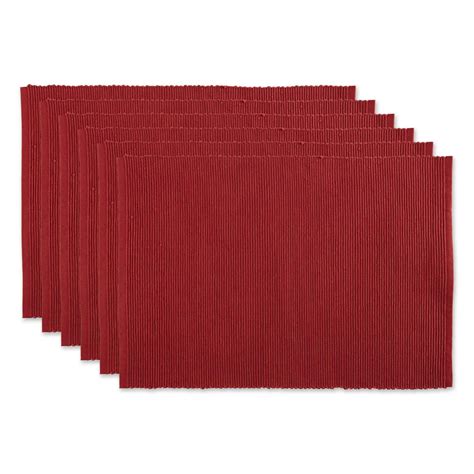 Dii® Ribbed Cotton Placemats 6ct Michaels