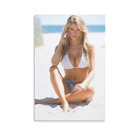 Charlotte McKinney Poster Sexy De Bikini Modelo Big Boobs Posters Wall Art Painting