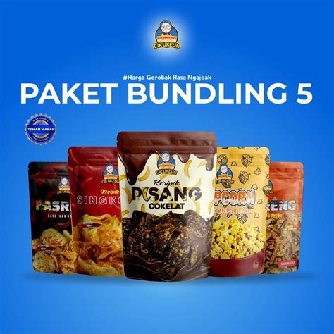 Jual Cikukeun Paket Pisang Coklat Basreng Stik Keripik Basreng