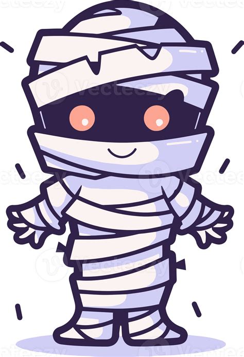 Hand Drawn Cute Mummy In Flat Style 24952864 Png