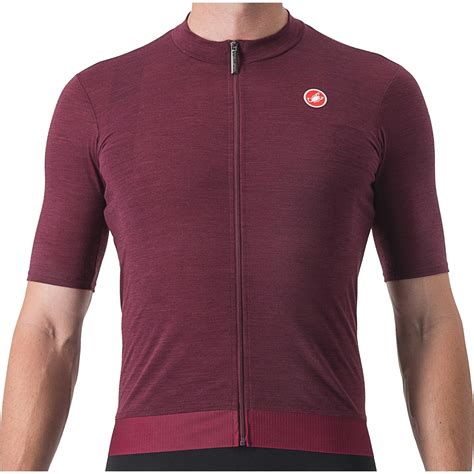 Castelli Essenza Fietsshirt Met Korte Mouwen Heren Bordeaux 421 BIKE24