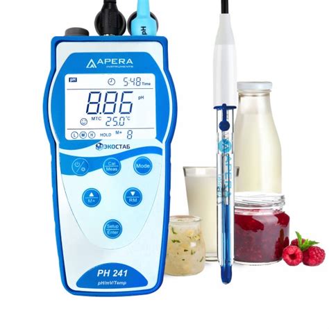 PH241DP ЭКОСТАБ Портативный рН-метр с GLP для молока - ООО Лабстар