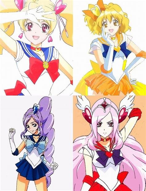 個別 anime フレッシュプリキュア 桃園ラブ 山吹祈里 蒼乃美希 東せつな セーラームーン ネタ の写真画像