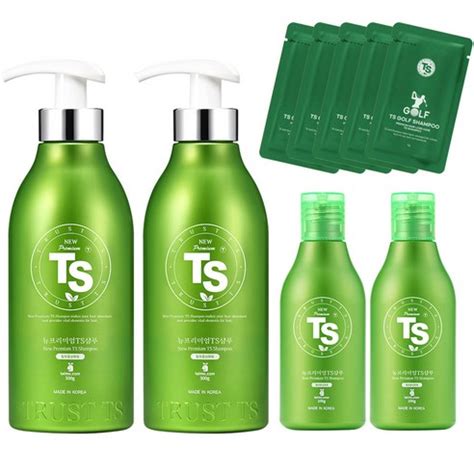 TS 뉴프리미엄 TS 샴푸 500g x 2p + 100g x 2p + TS 골프샴푸 6g x 5p, 1세트 - 가격 변동 추적 ...