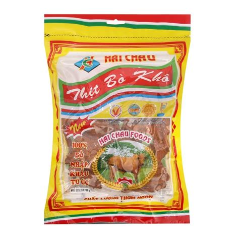 Thịt Khô Bò Miếng Hải Châu 100g
