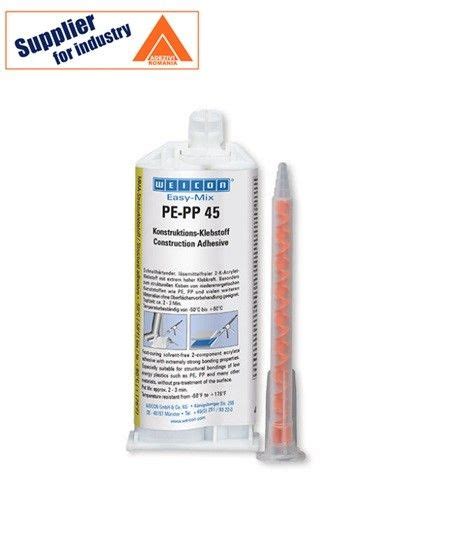 Adeziv rezistent si rapid Weicon Easy-Mix PE-PP 50 bicomponent pe bază ...