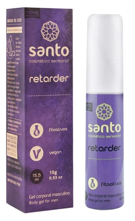 Santo Funcionais Retarder Gel Retardante Masculino Central Erótica Sex Shop