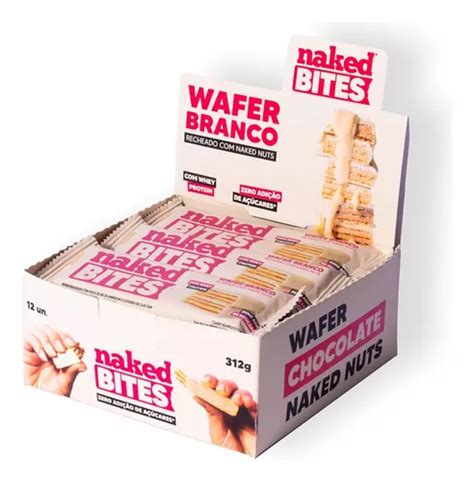 Naked Nuts Bites Wafer Chocolate Branco Unidades Parcelamento Sem Juros