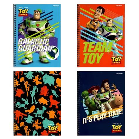 Caderno Do Toy Story - Caderno Espiral Capa Dura Toy Story 80 Fls - Star School