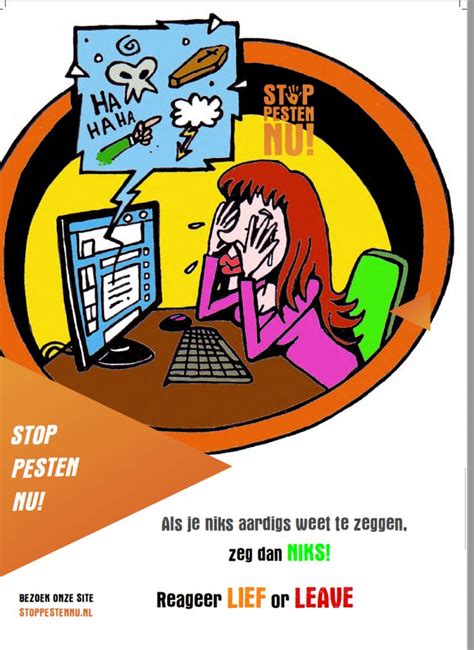 Posters Tegen Pesten Stop Pesten Nu Stop Pesten NU Pesten Poster