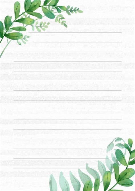 Papel De Carta Para Imprimir Tamanho A4 Grátis