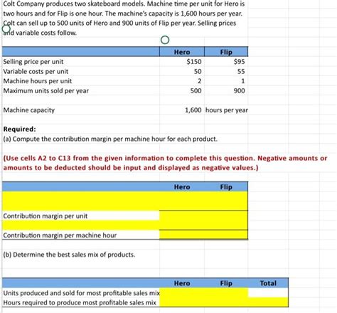 Solved Colt Company Produces Two Skateboard Models Machine Chegg