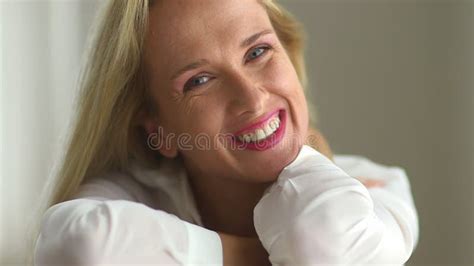 Close Up Of Mature Woman Smiling Stock Video Video Of Women Pretty