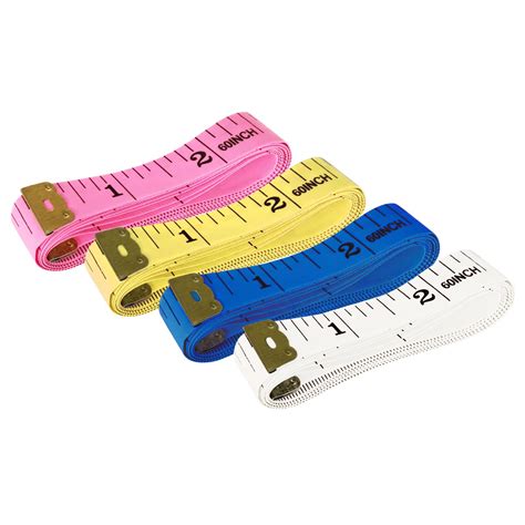 4 Pack Soft Tape Measure Double Scale Body Sewing Flexible Ruler For