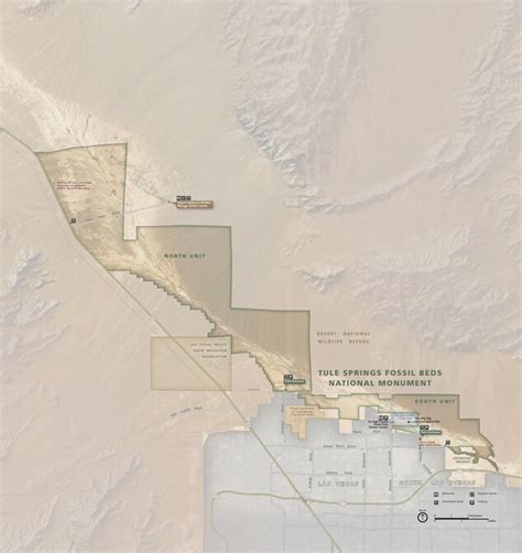 Tule Springs Fossil Beds National Monument Map By Us National Park