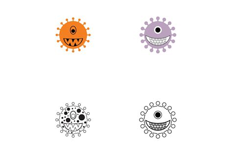 virus logo graphic  rohady creative fabrica