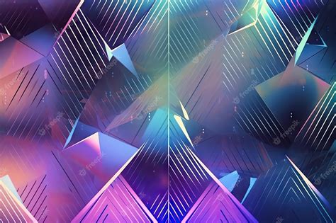 Premium AI Image | Digital holographic background with abstract ...