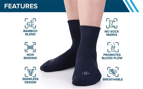 Doctors Select Bamboo Diabetic Socks Women And Men 4 Pairs