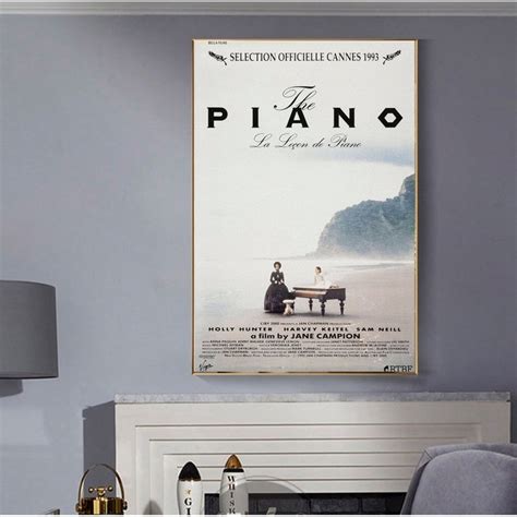 The Piano Movie Poster Vintage Movie Poster Film Print Canvas Wall Art ...