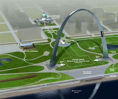 Map Of Gateway Arch Park Junkiepark Junkie