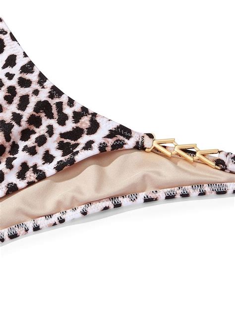 Zincir Askılı Brazilian Bikini Altı Eğlenceli Leopar Desenli Enerjik Leopar Desenli
