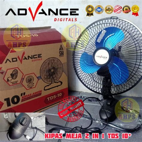 Jual ADVANCE TDS 10 KIPAS ANGIN MEJA DINDING BALING BESI TORNADO