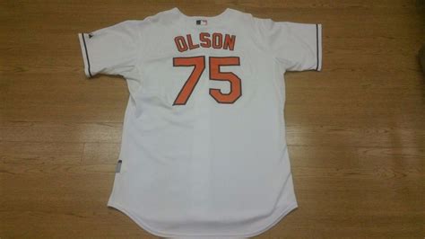 Garrett Olson Game Used Baltimore Orioles Jersey 75 1832070610