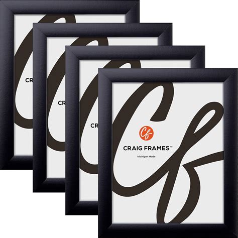 Craig Frames Contemporary 16x28 Black Picture Frame 1